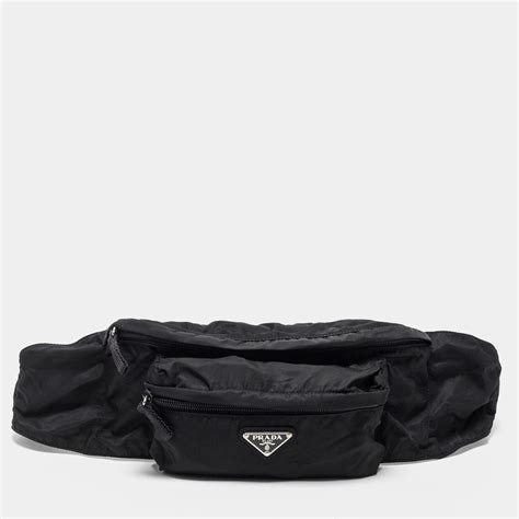 prada double zip belt bag|prada bum bag women's.